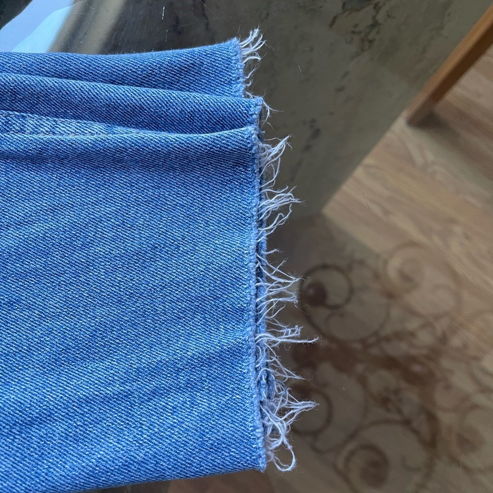 Hollister high rise Jeans. Patchwork. Size 26 with 27 in inseam - Picture 4 of 16